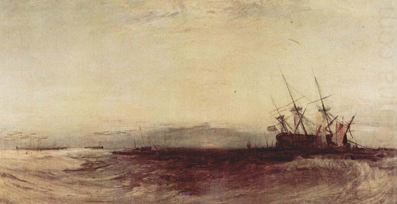 Joseph Mallord William Turner Ein gestrandetes Schiff china oil painting image